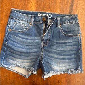 Born Primitive Blue Jean Shorts Distressed Cut-Offs